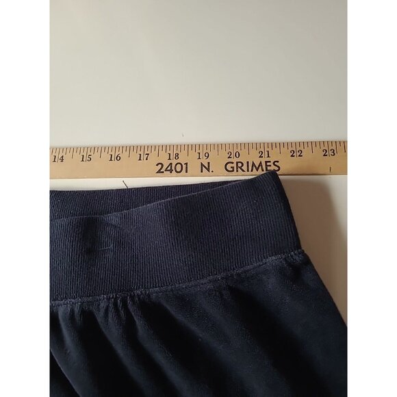 Merona Womens Track Suit 2pc Size 28W Black Velour Polyester Tie Pants Hood - Picture 11 of 16